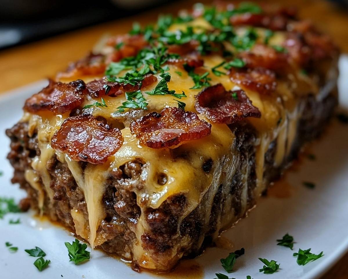 Bacon and Cheese Stuffed Meatloaf Recipe | 5-Ingredient Comfort Food Favorite