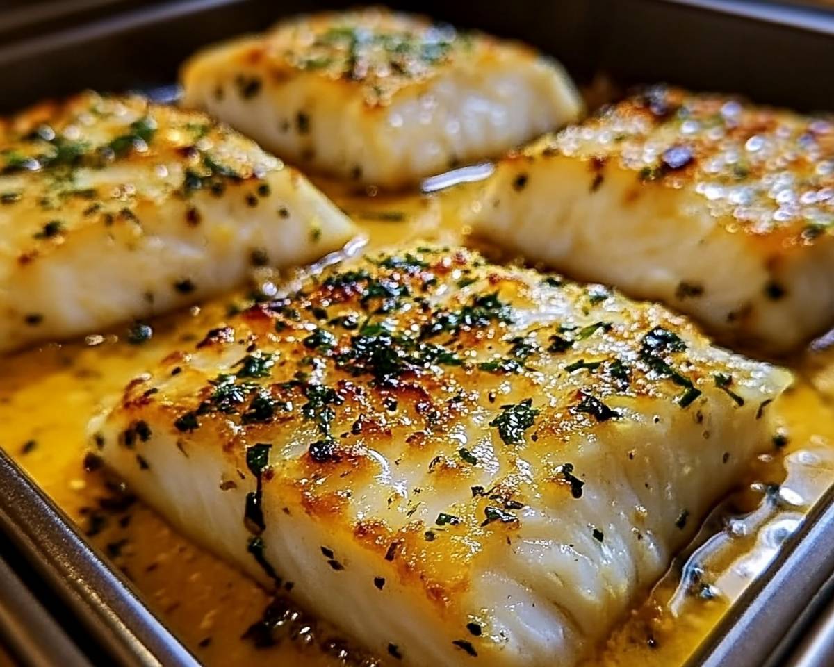 Baked Cod with Lemon and Garlic