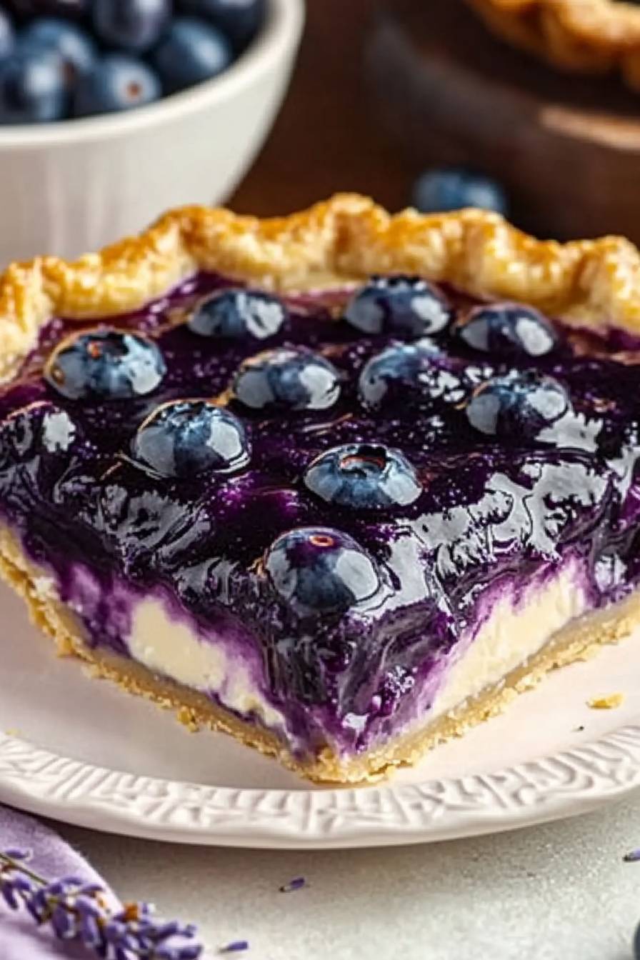 Blueberry Vanilla Lavender Pie