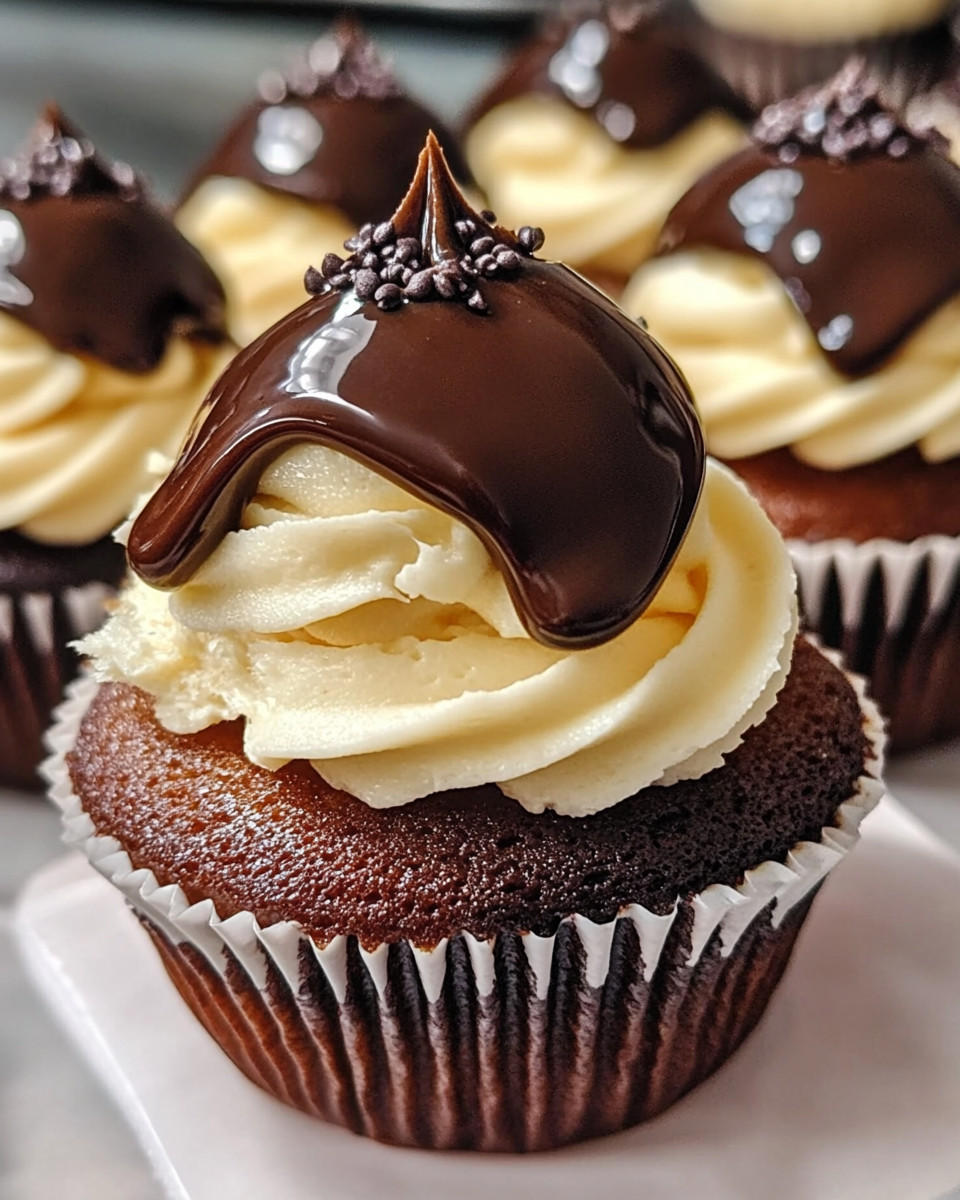 Boston Cream Pie Cupcakes