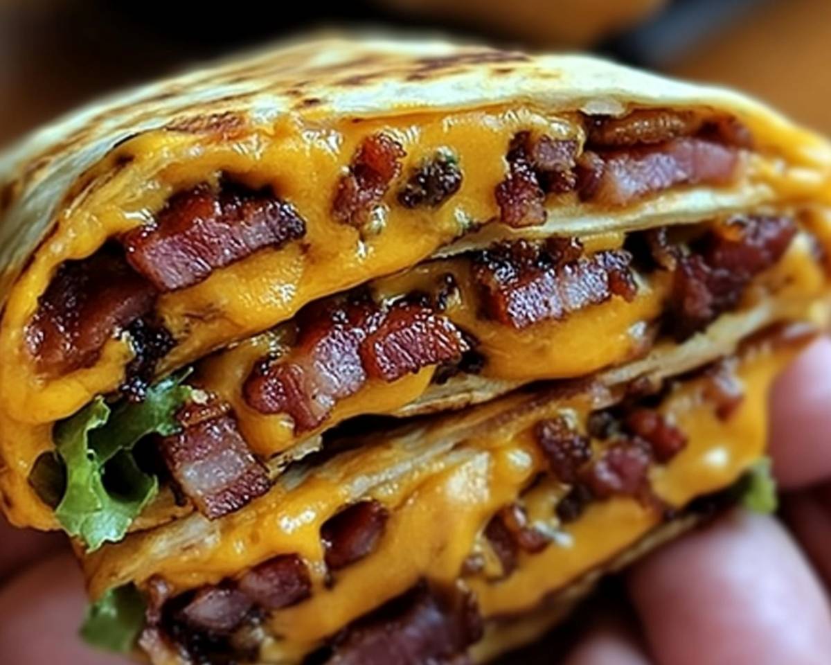 Cheesy Bacon Burger Wraps Recipe: A Flavorful Twist on a Classic 2025