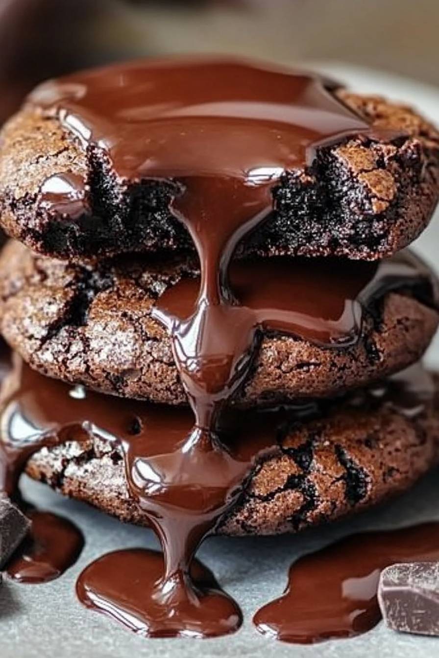 Chocolate Lava Brownie Cookies