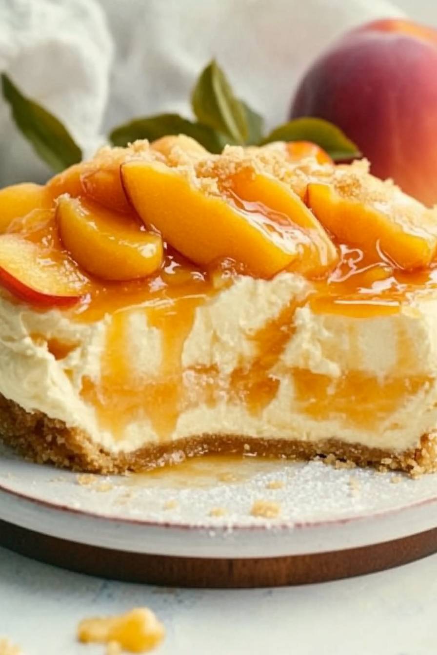 Peach Cobbler Cheesecake