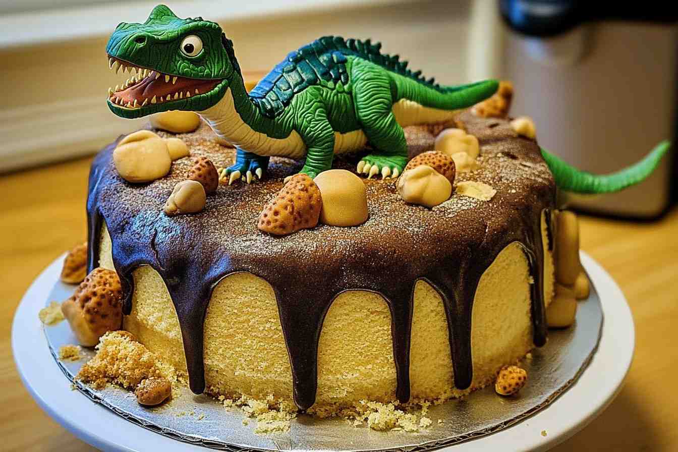 Dinosaur Cake Girl