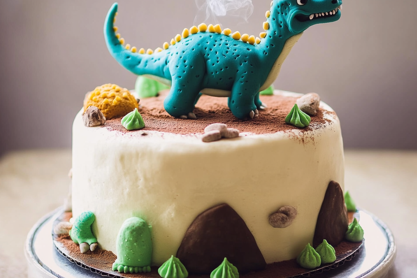 Dinosaur cake design