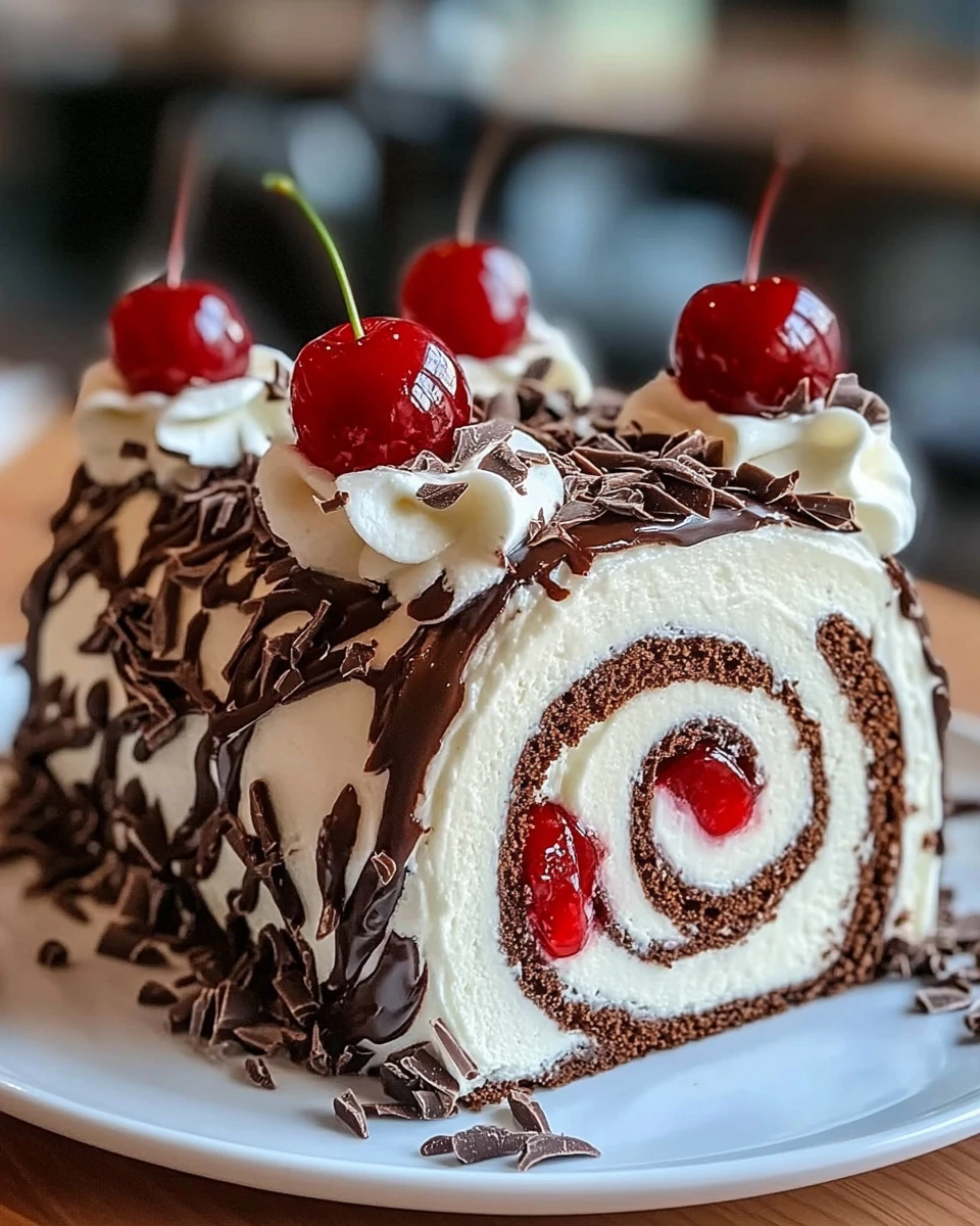 Black Forest Roll Cake