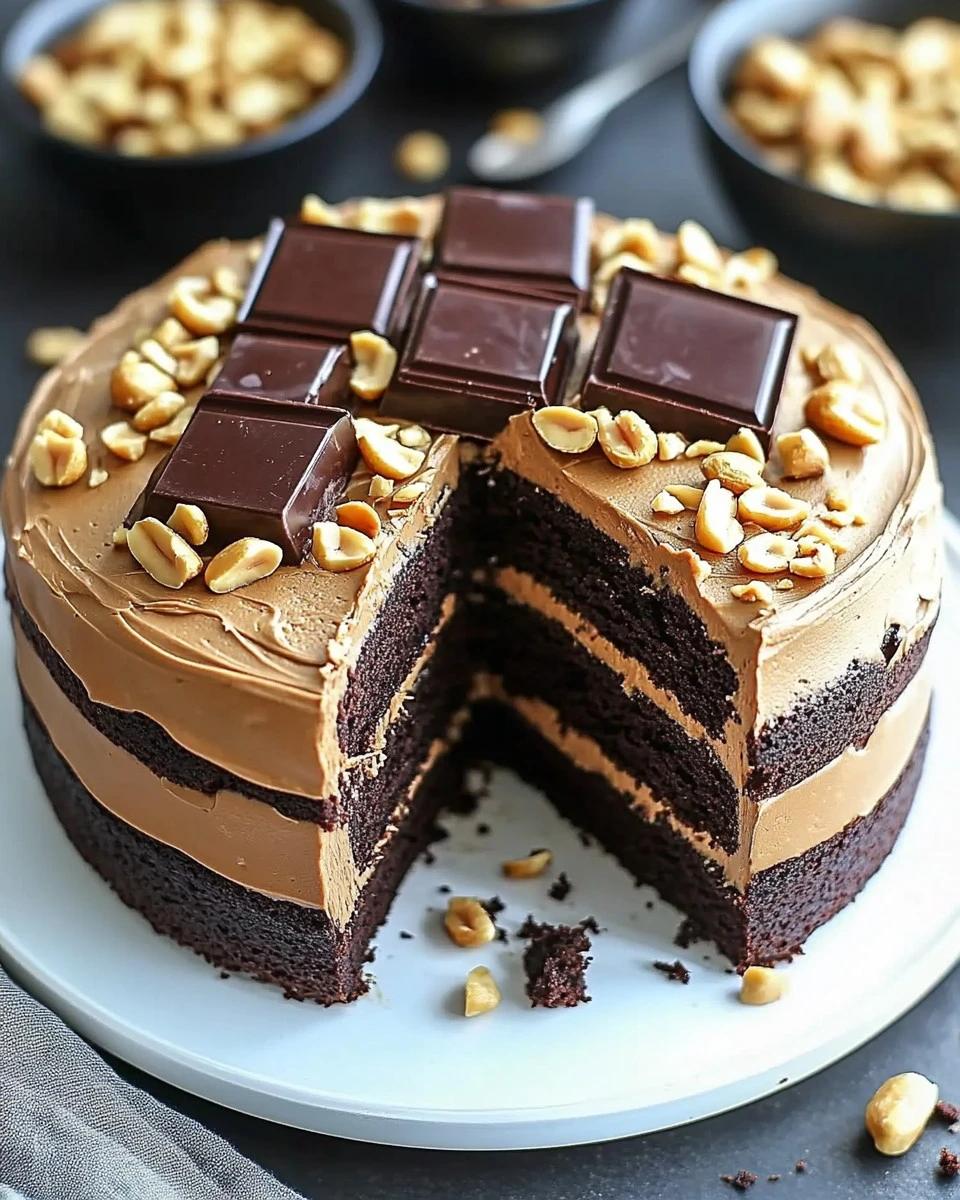 Peanut Butter Chocolate Layer Cake