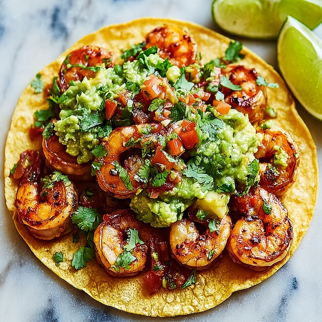 Shrimp Tacos with Lime-Infused Sour Cream and Avocado Recipe - Recipe Image