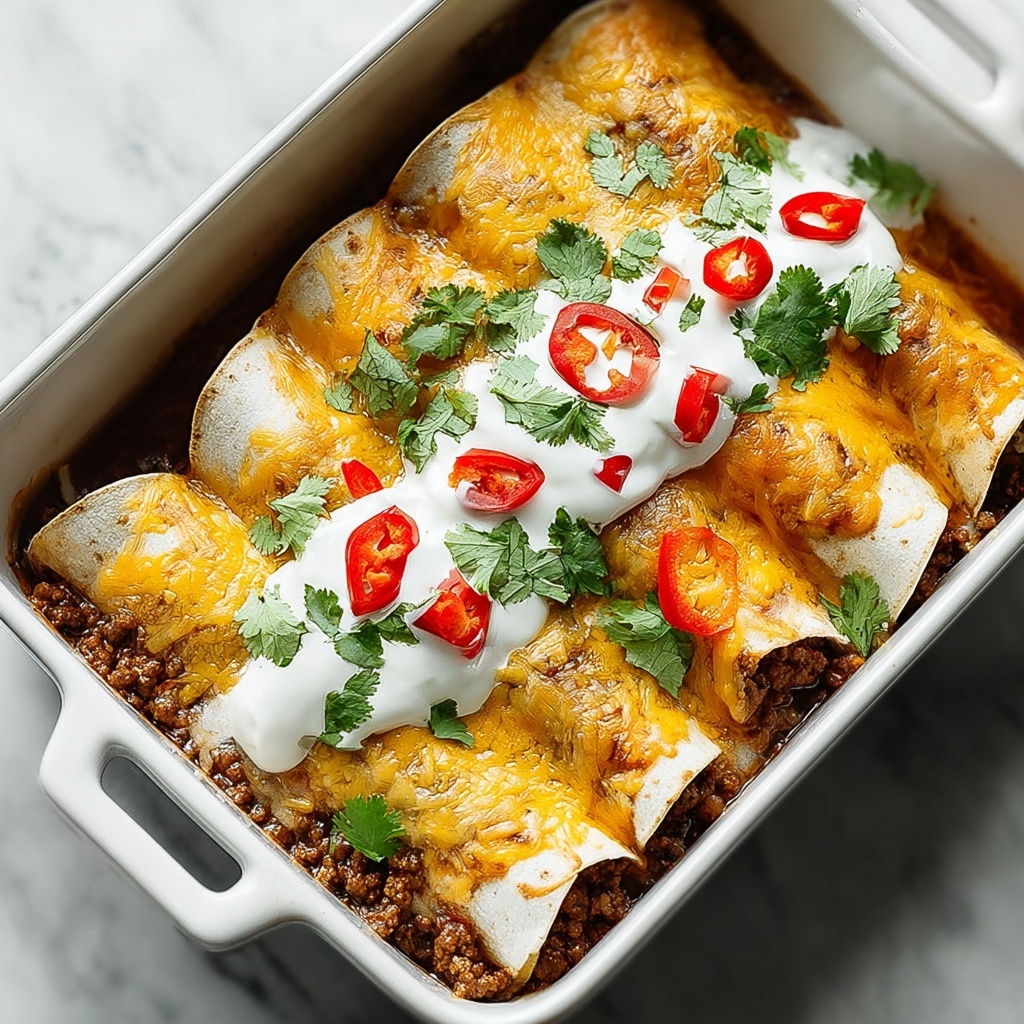 Ground Beef Enchiladas Recipe - Recipe Image