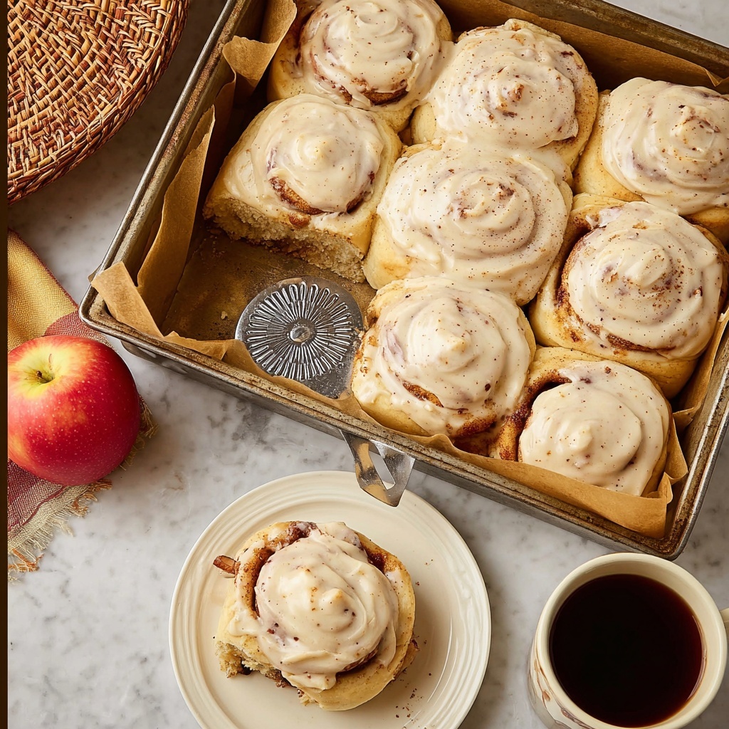 Apple Butter Cinnamon Rolls Recipe - Recipe Image