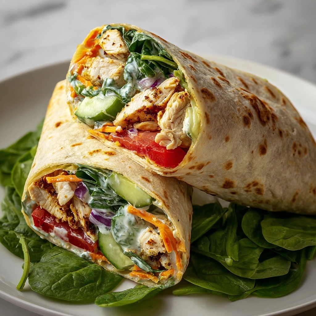 Healthy Chicken Wrap Recipe - Recipe Image