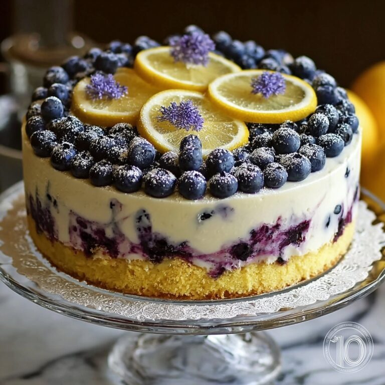 Indulgent Lemon Blueberry Cream Cake for Summer Joy Recipe