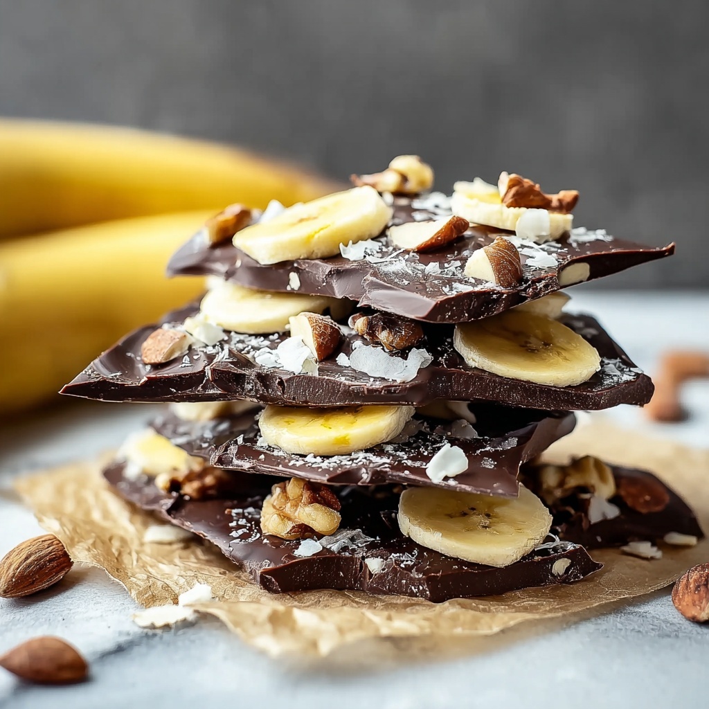 Banana & Nutella Frozen Yogurt Bark Recipe - Recipe Image