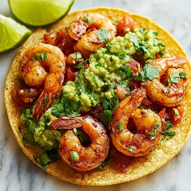 Shrimp Tacos with Lime-Infused Sour Cream and Avocado Recipe