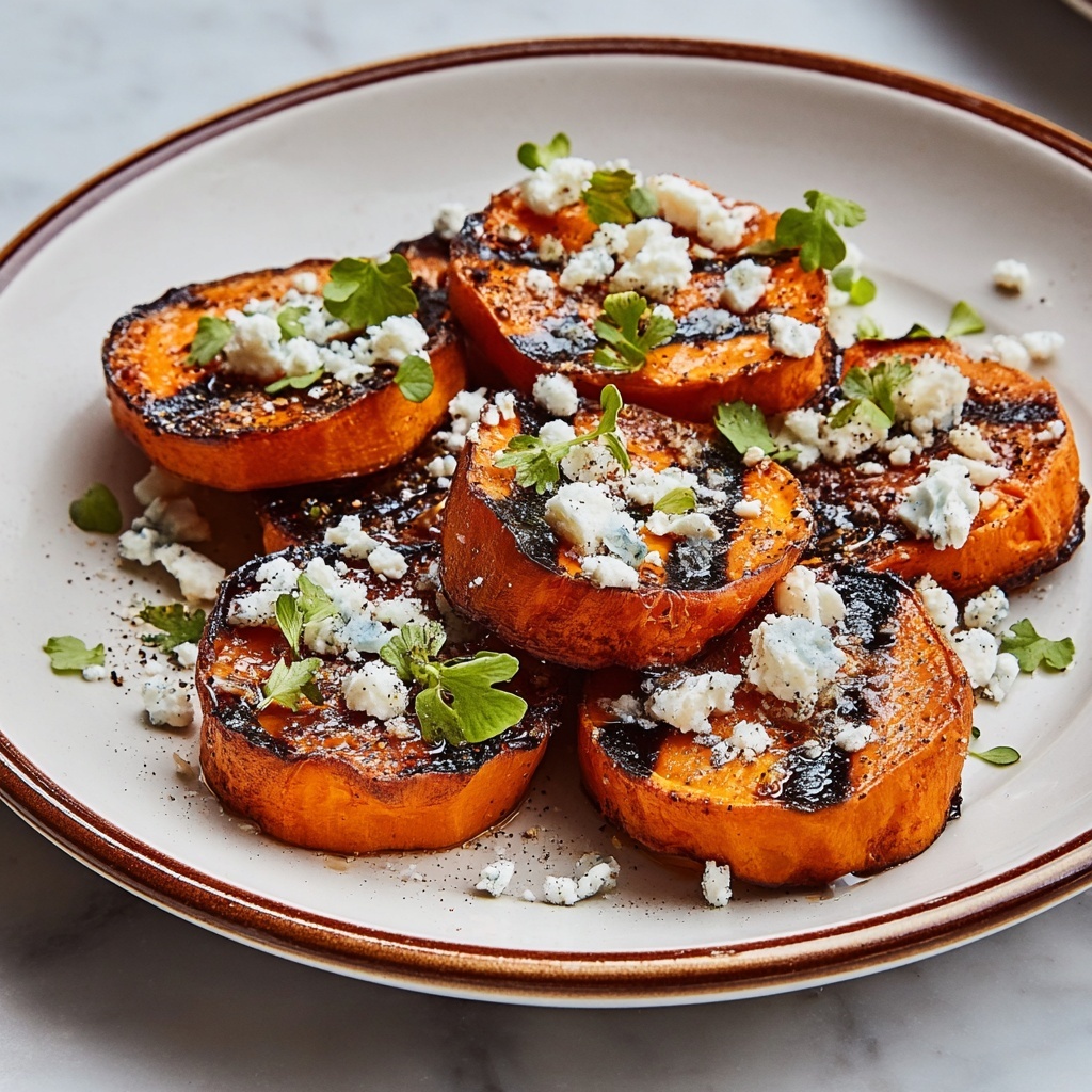Honey Feta Roasted Sweet Potato Rounds Recipe - Recipe Image