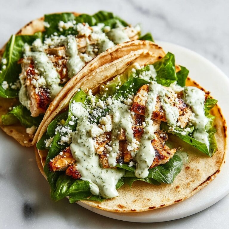 Smash Chicken Caesar Tacos Recipe