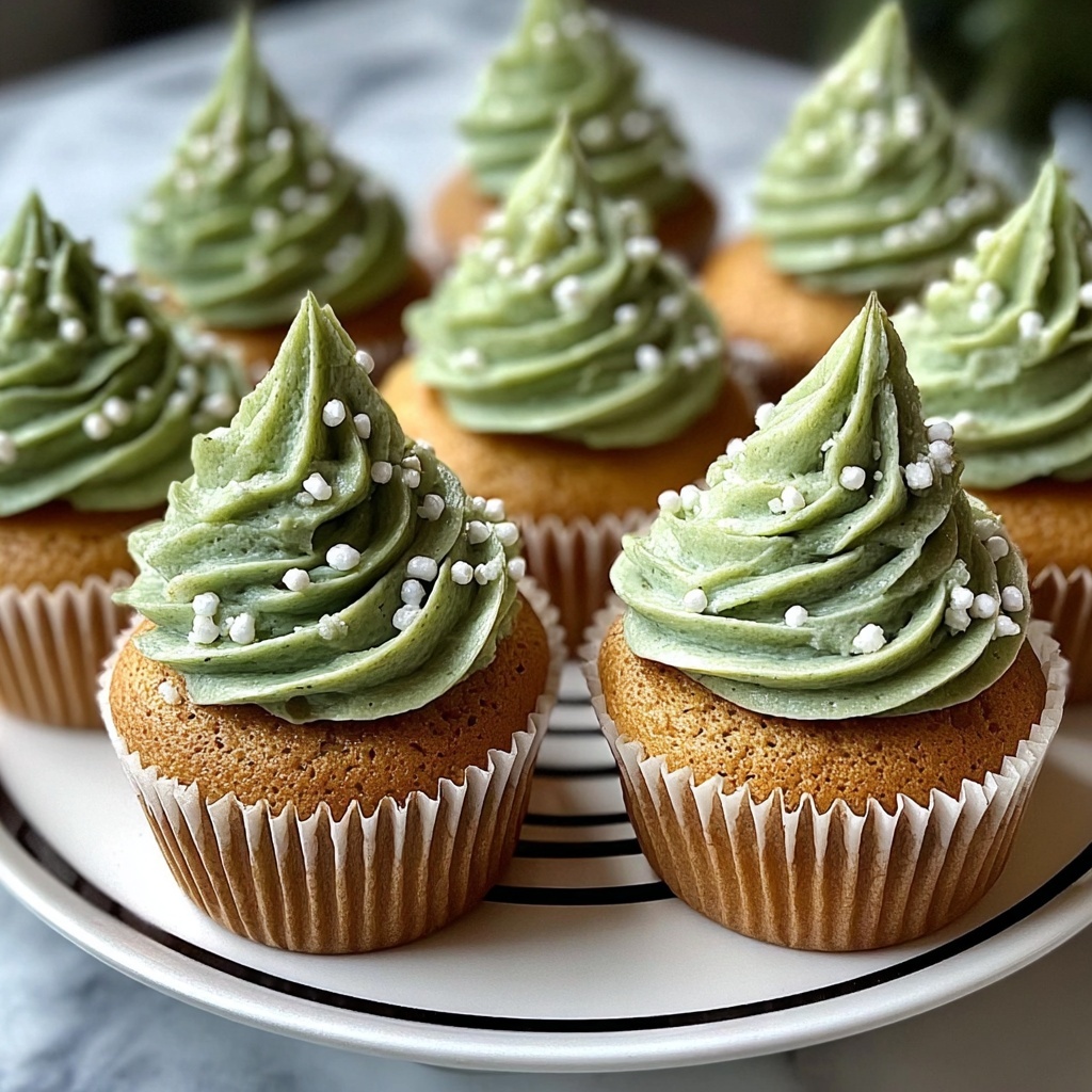 Matcha Green Tea Cupcakes Recipe - Recipe Image