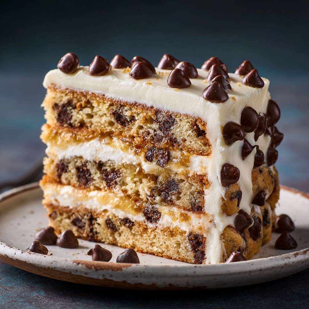 Chocolate Chip Cookie Cake Recipe - Recipe Image