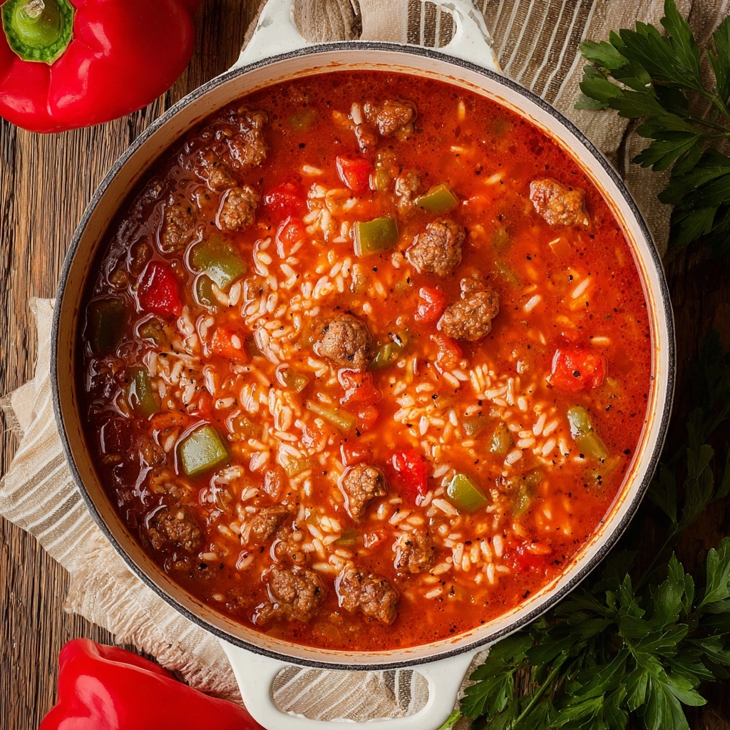 Stuffed Green Pepper Soup Recipe - Recipe Image