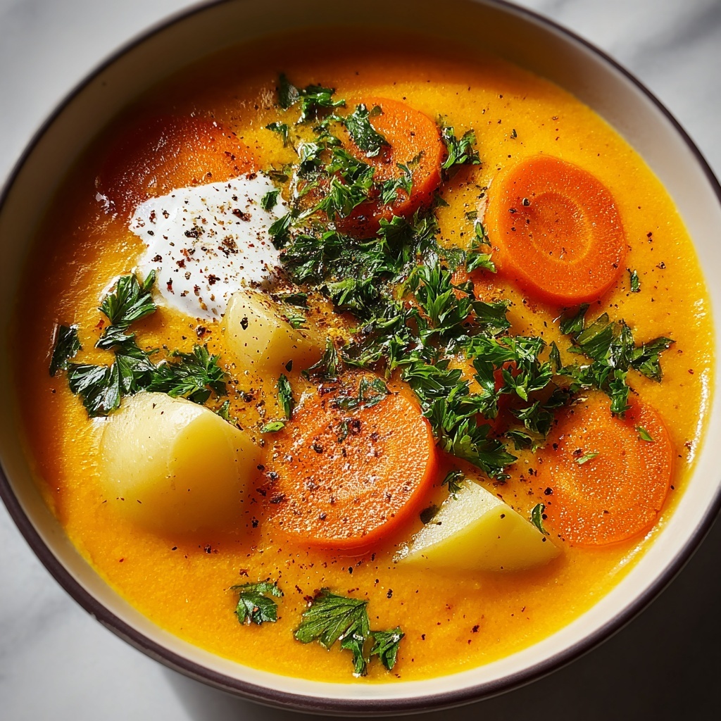 Vegan Carrot and Potato Soup Recipe - Recipe Image