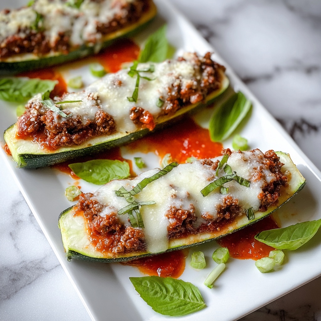 Ground Beef Zucchini Boats Recipe - Recipe Image