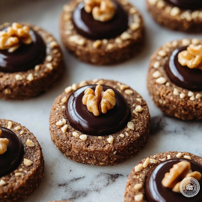 Chocolate Hazelnut Thumbprint Cookies Recipe