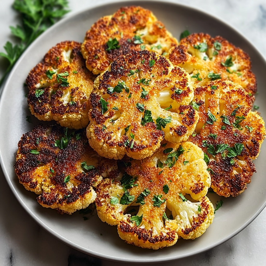Crispy Baked Cauliflower Steaks Recipe - Recipe Image