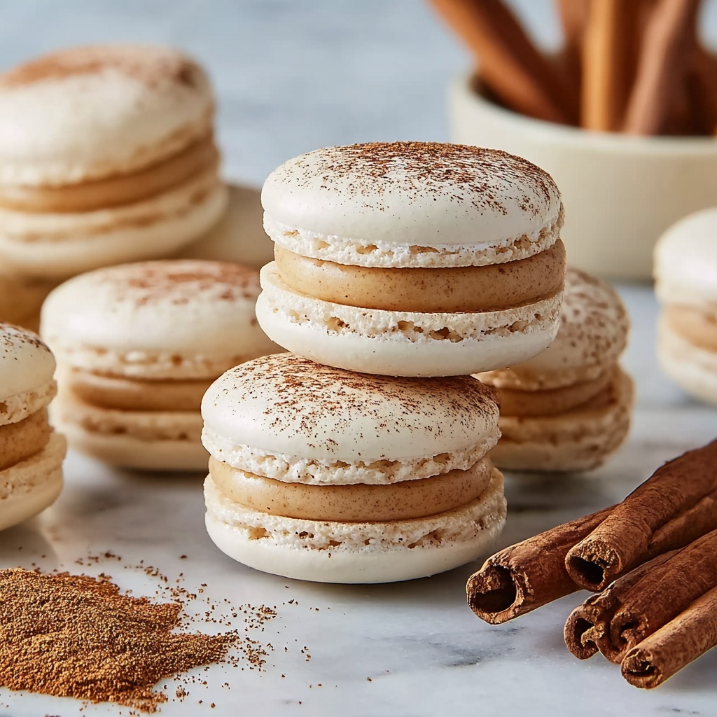 Cinnamon Roll Macarons Recipe - Recipe Image