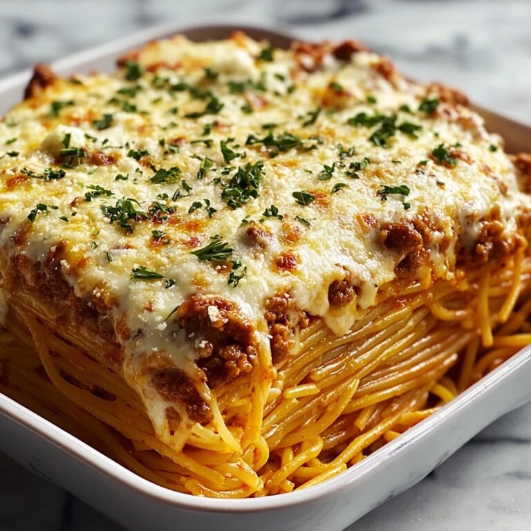 Baked Cream Cheese Spaghetti Casserole Recipe