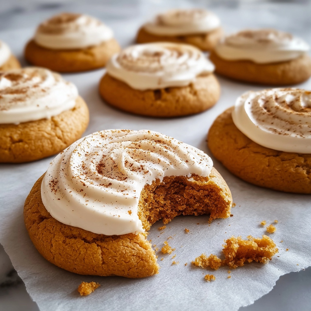 Pumpkin Sugar Cookies with Cream Cheese Frosting Recipe - Recipe Image