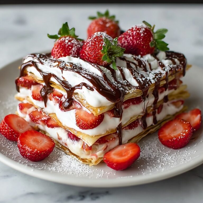 Strawberry Nutella Crepe Cake Recipe
