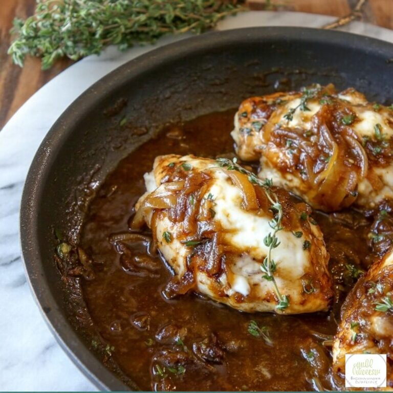 French Onion Chicken with Gruyere Recipe