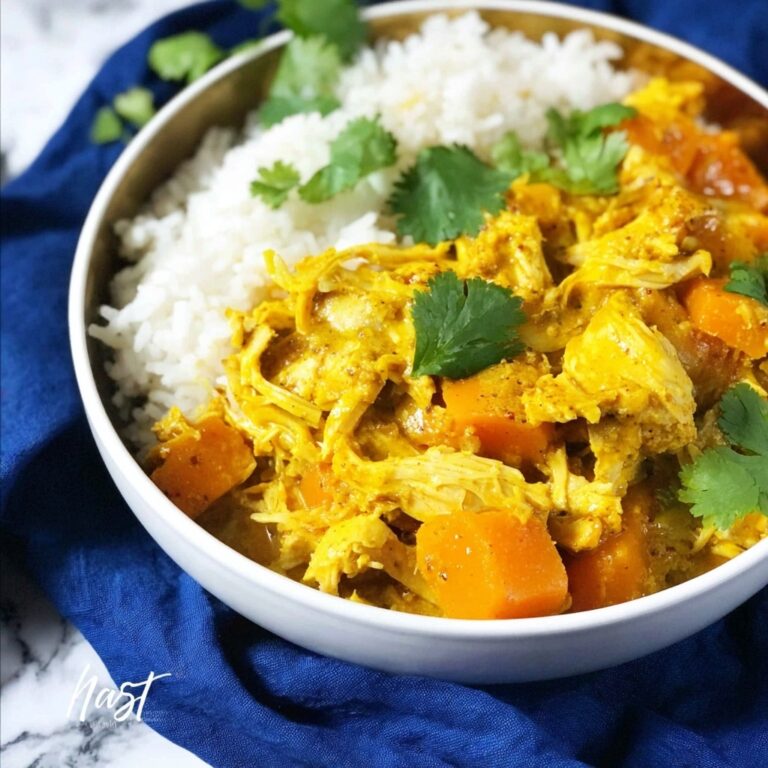 Crockpot Curry Chicken with Sweet Potatoes and Coconut Milk Recipe