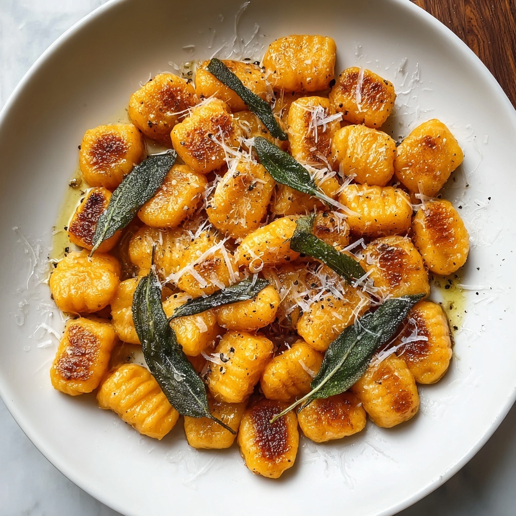 Pumpkin Gnocchi with Brown Butter and Sage Recipe - Recipe Image