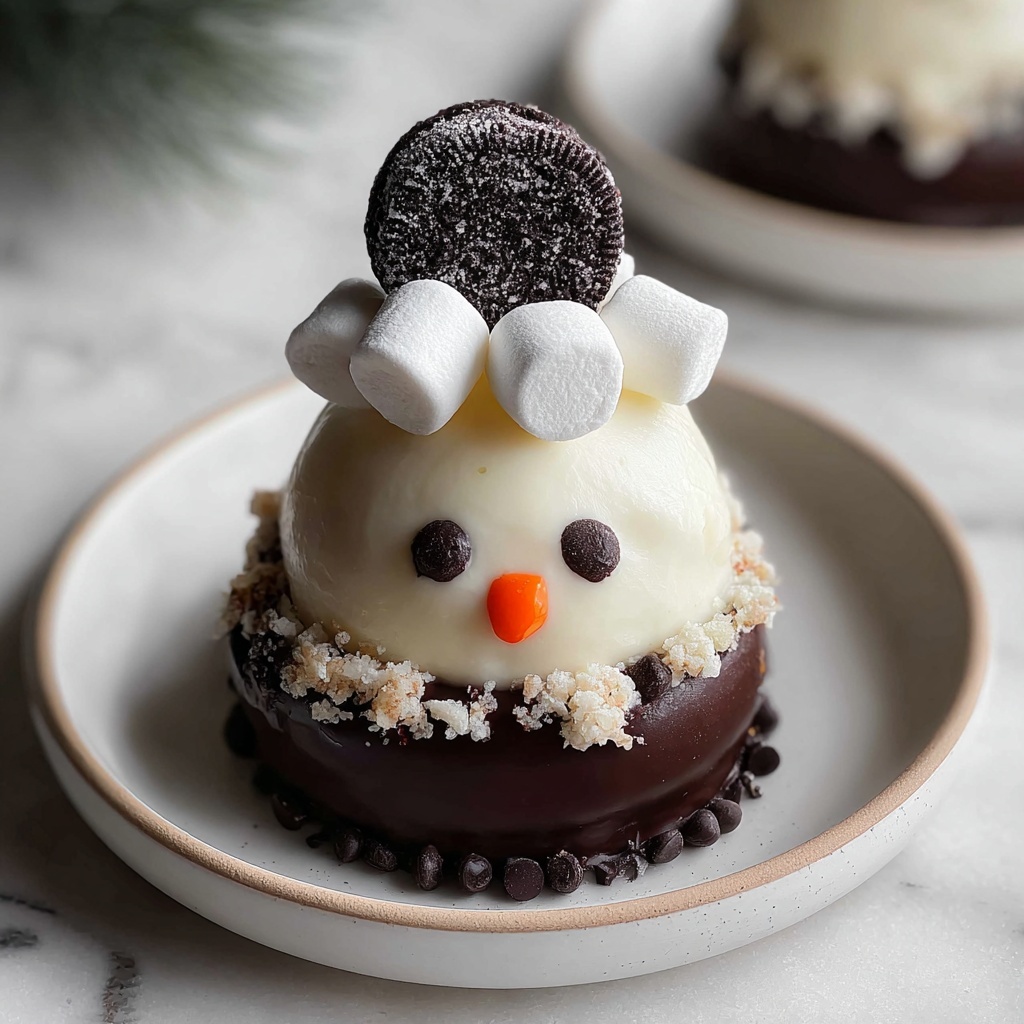 Decadent Chocolate-Covered Dirty Snowman Dessert with Creamy Vanilla Filling Recipe - Recipe Image