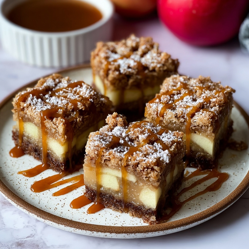 Salted Caramel Apple Bars Recipe - Recipe Image