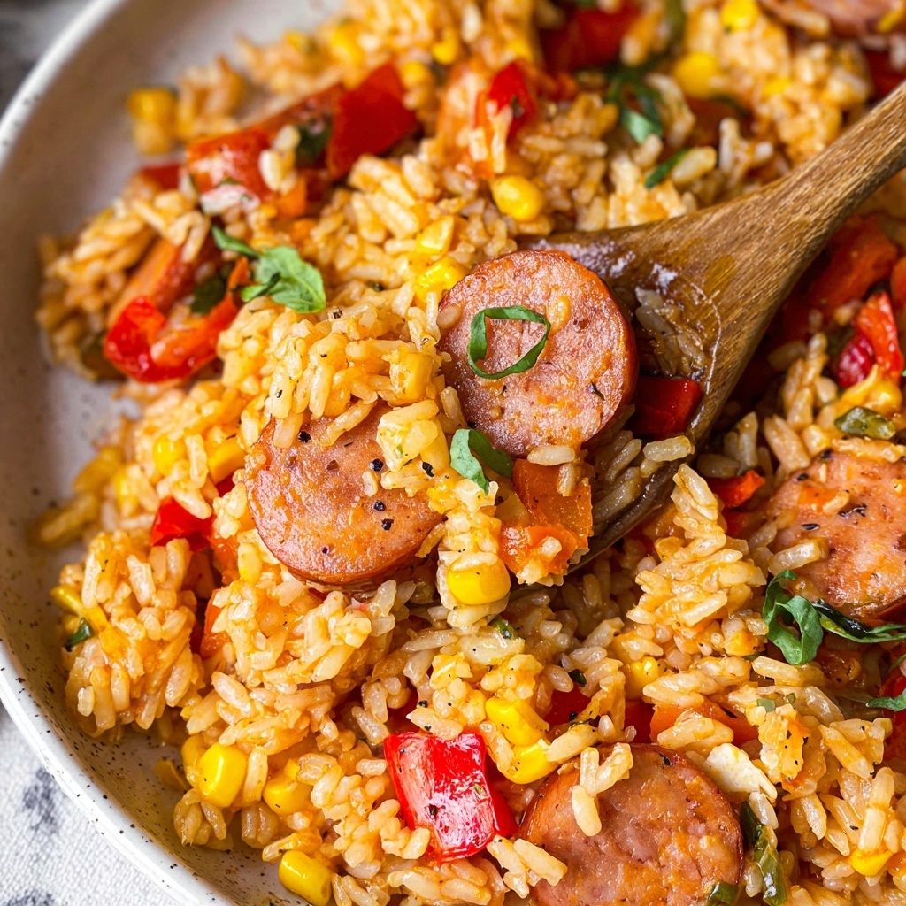 Kielbasa and Rice Skillet Recipe - Recipe Image
