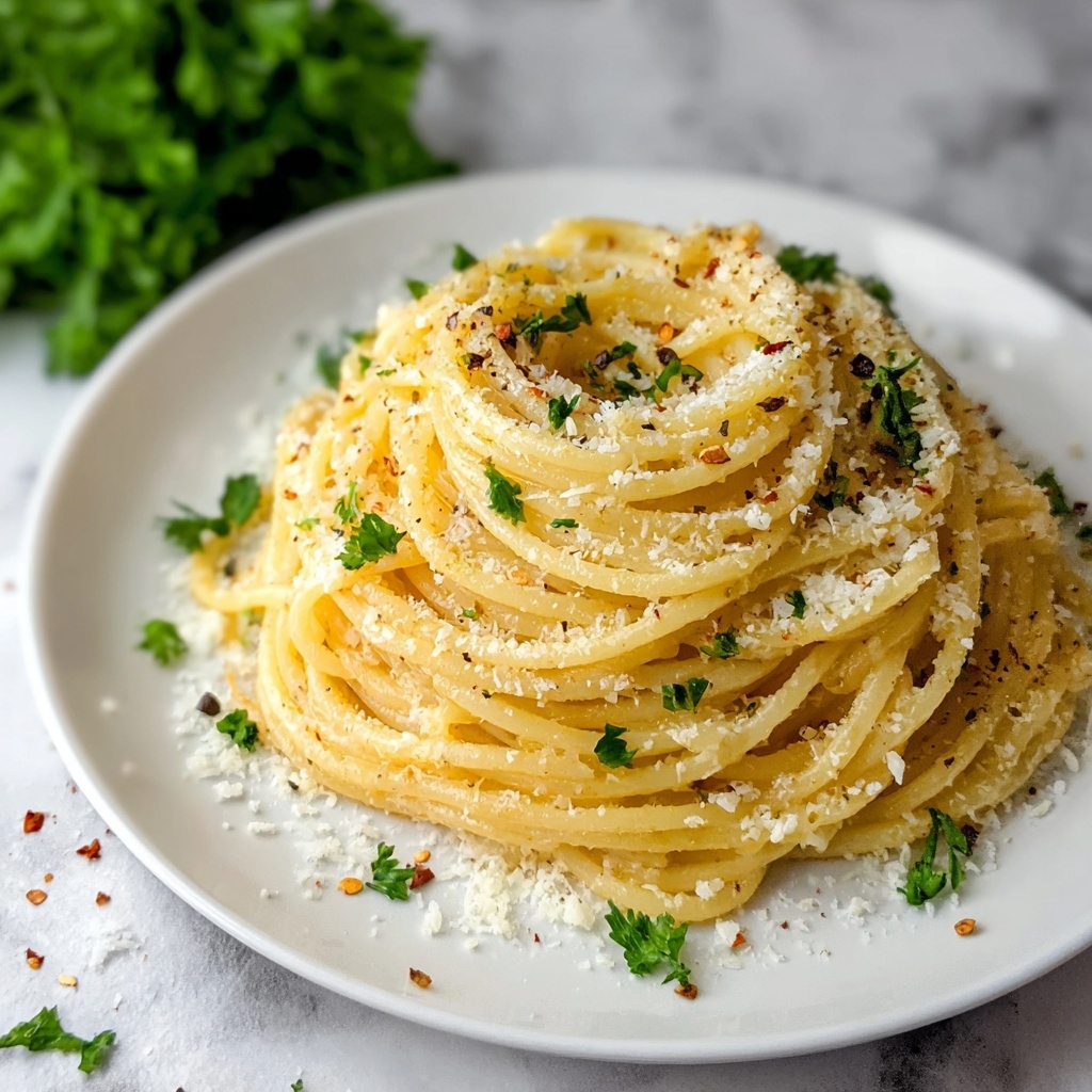 Garlic Parmesan Pasta Recipe - Recipe Image