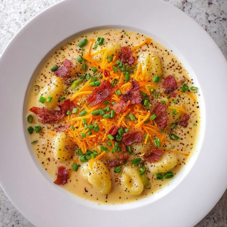 Bacon Cheddar Gnocchi Soup Recipe