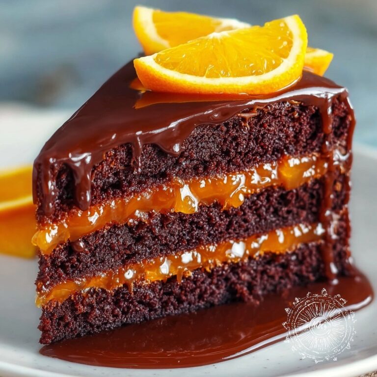 Chocolate Orange Layer Cake with Ganache Recipe