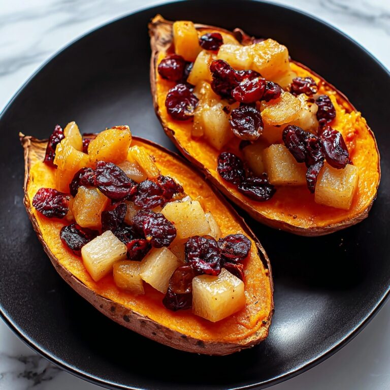 Cranberry Apple Twice-Baked Sweet Potatoes Recipe