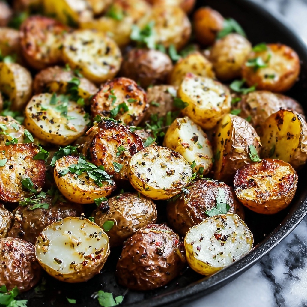 Roasted Baby Potatoes with Garlic and Italian Seasoning Recipe - Recipe Image