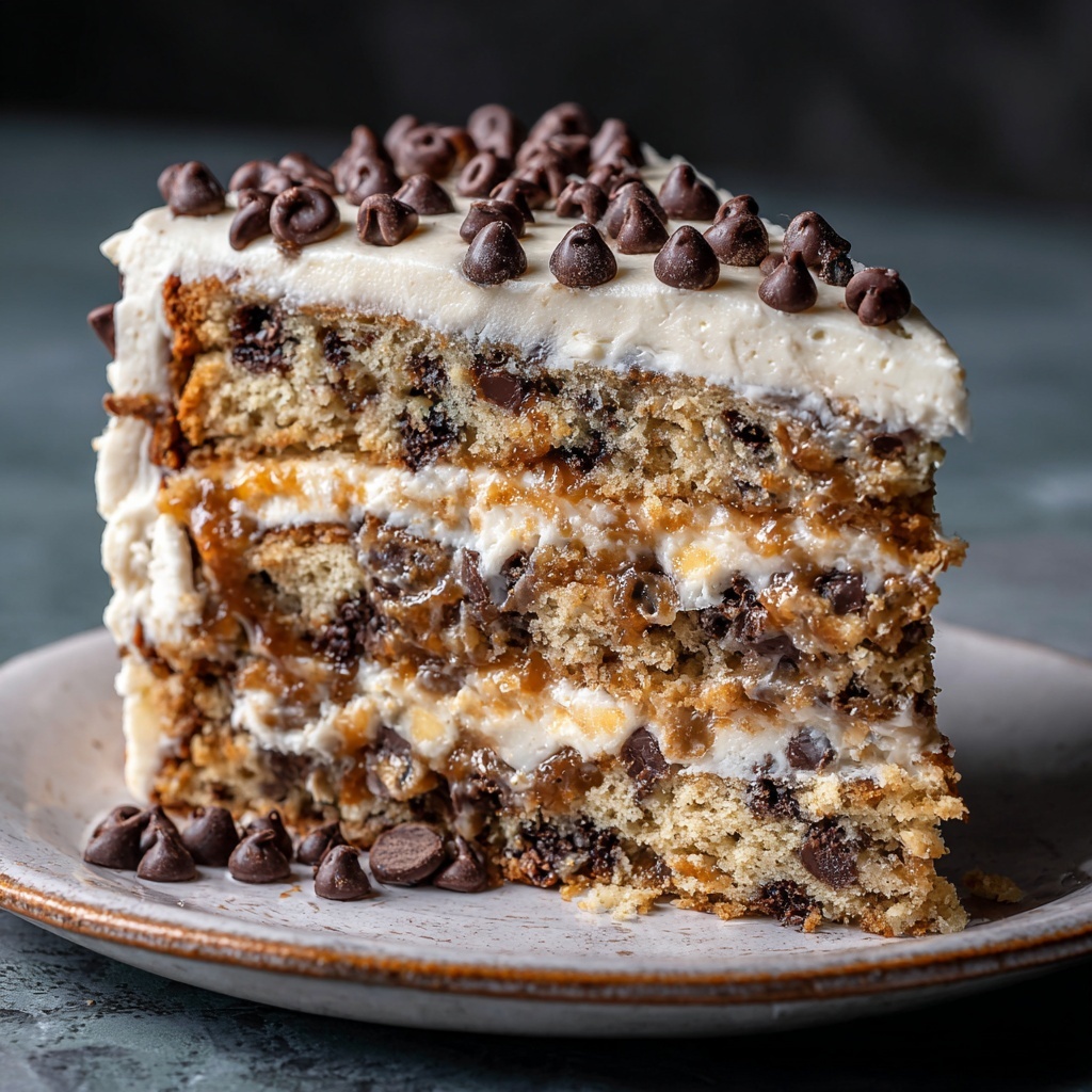 Chocolate Chip Cookie Cake Recipe - Recipe Image
