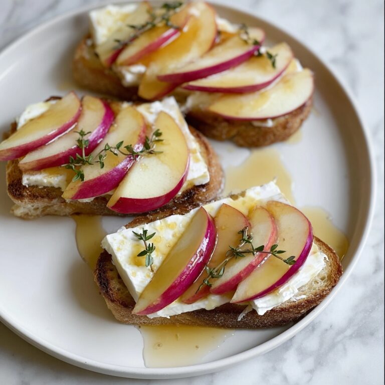 Apple & Brie Crostini with Hot Honey Recipe